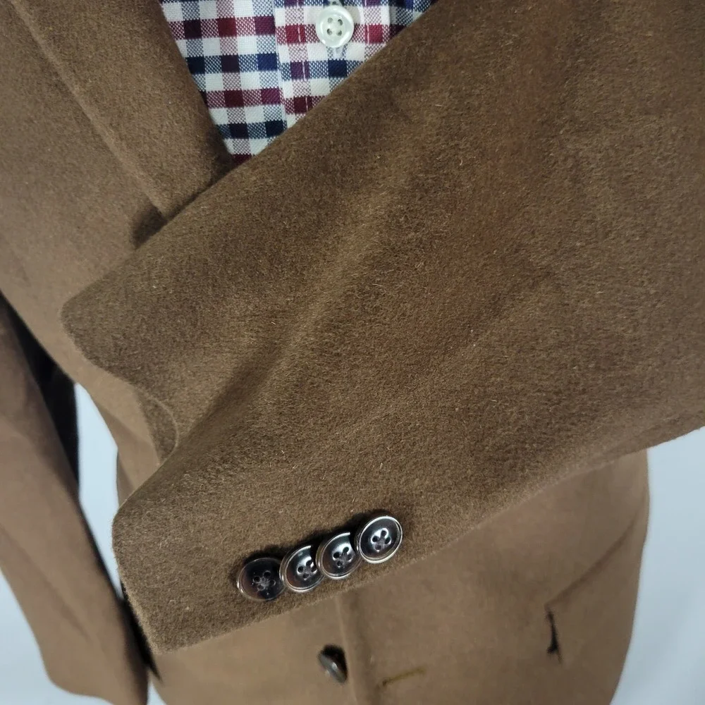 Michael Kors Men's Flannel‎ Sport Coat Blazer KIP Two Button Vicuna 38R NEW
